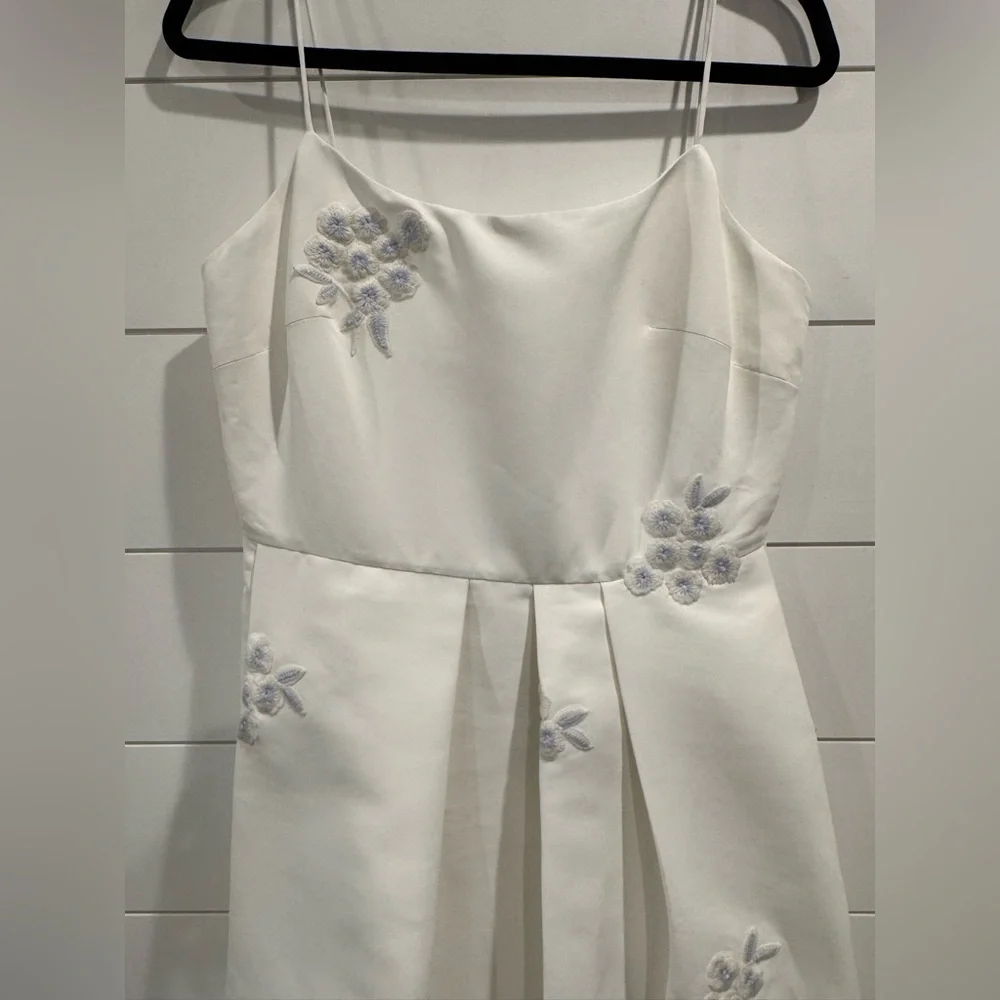Sachin & Babi Audra ivory embroidered floral midi dress - Picture 5 of 9